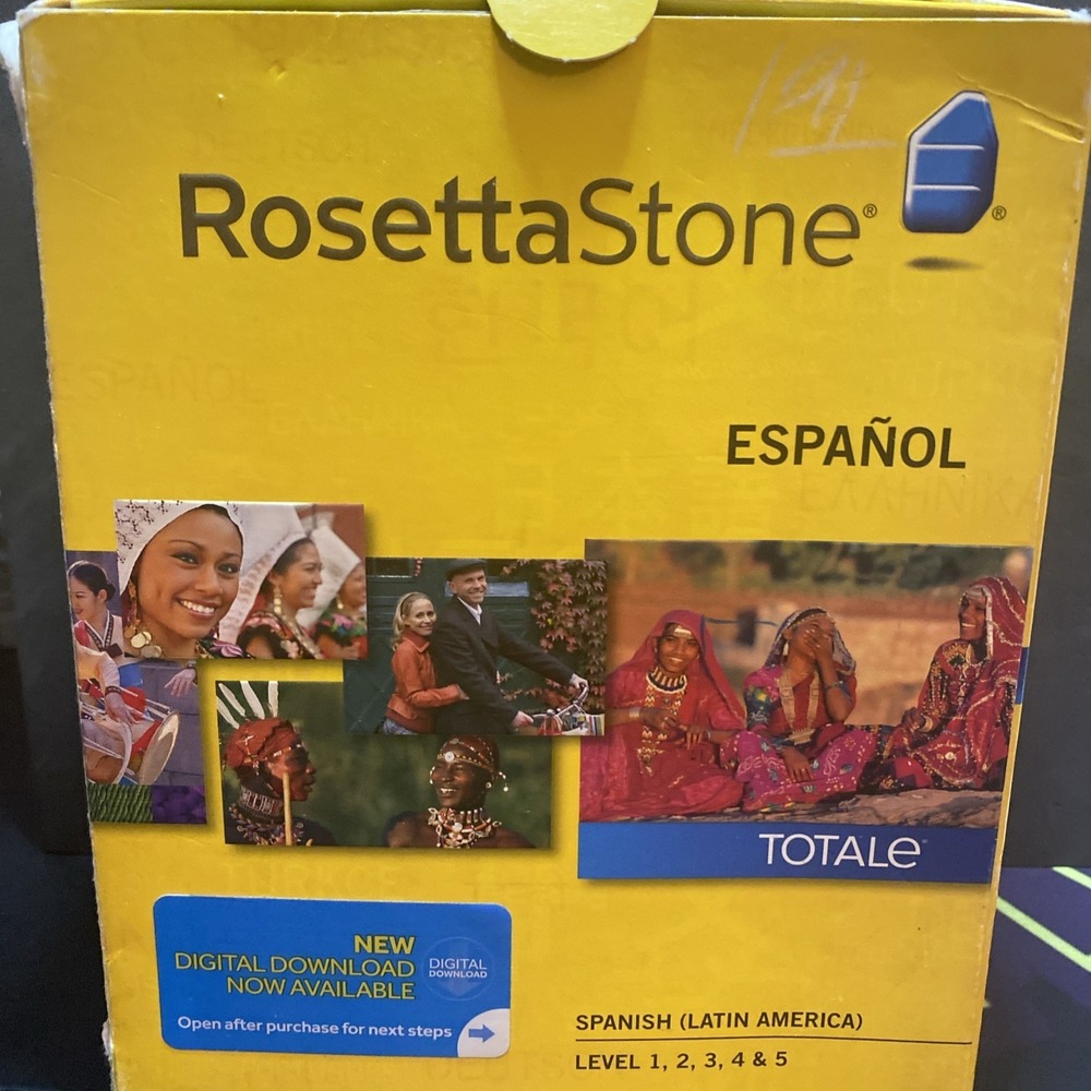 ROSETTA STONE Espanol SPANISH Latin America 5 Discs D3